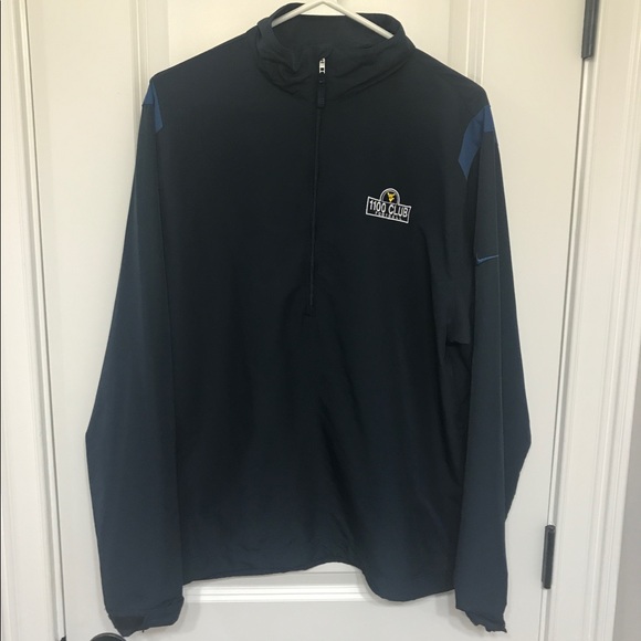 WVU 1100 Club 1/2 Zip Nike Golf Lightweight Jacket - Picture 1 of 6